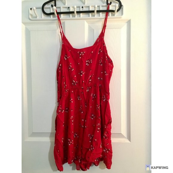 H&M - Floral Romper with Pockets - Picture 2 of 2